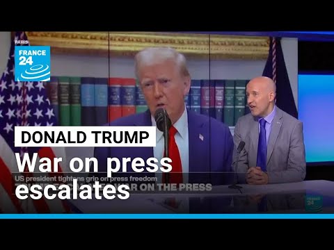 YouTube video thumbnail: Trump Escalates war on the Press