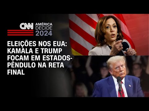 ​Eleições nos EUA: Kamala e Trump focam em estados-pêndulo na reta final | CNN 360º