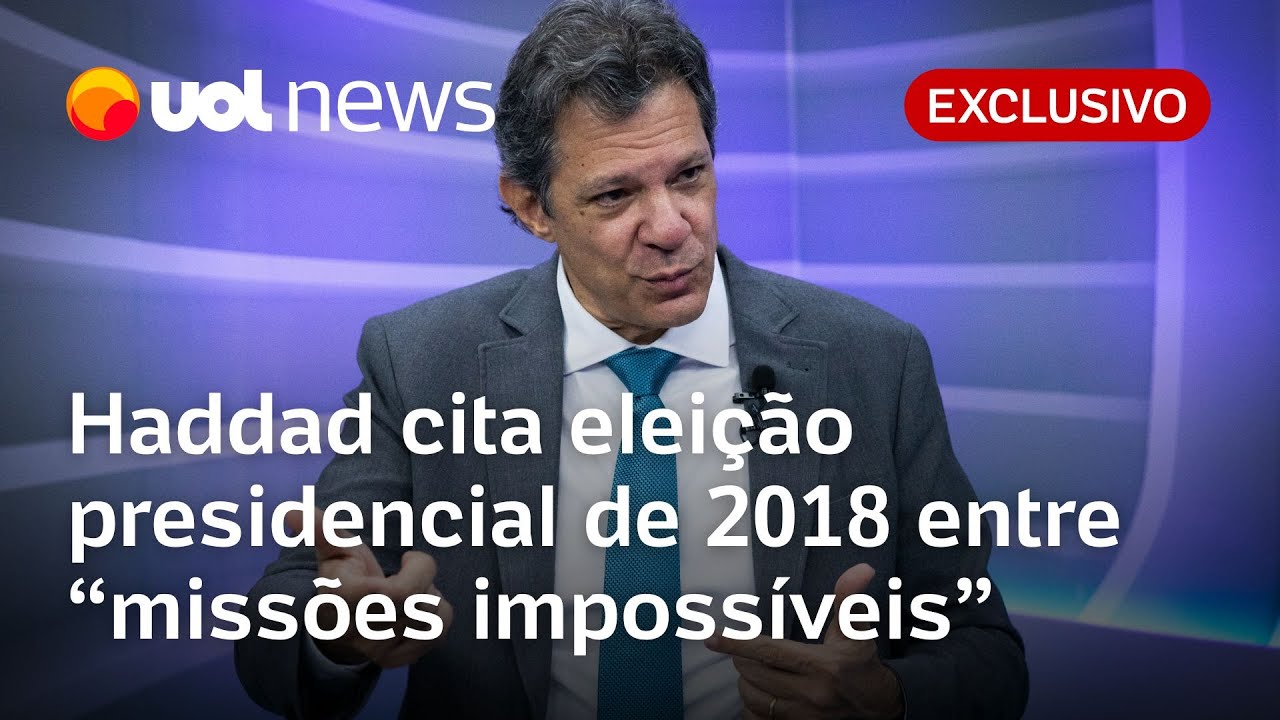 Haddad diz que aceitou missão impossível ao concorrer no lugar de Lula contra Bolsonaro em 2018