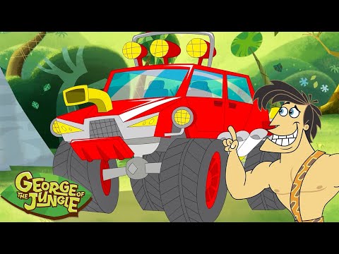 George Gets a Car! 🏎️ | George of the Jungle | 2 Hours of Full Episodes | Cartoons For Kids