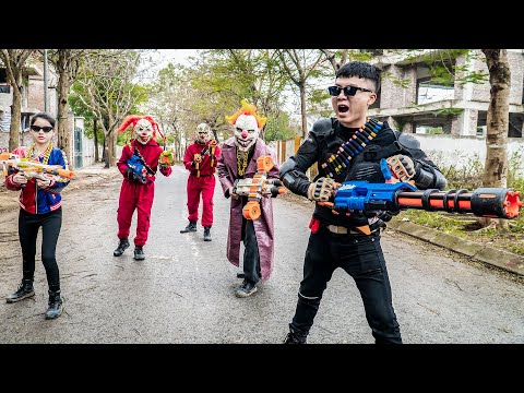 LTT Nerf Mod : Couple SWAT Uses Nerf Guns To Separate And Take Down Dangerous Masked Criminals!