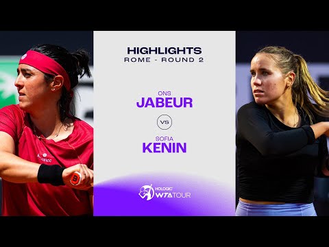 Ons Jabeur vs. Sofia Kenin | 2024 Rome Round 2 | WTA Match Highlights