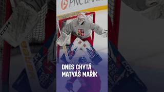 Svoji premiéru na juniorském šampionátu dnes zažije gólman Matyáš Mařík! ✊🧱