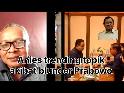 Anies Baswedan jadi trending topik akibat blunder Prabowo maju capres 2029