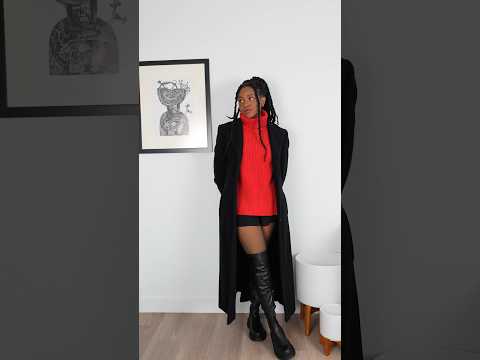 How to style a mini skirt in winter โ๏ธโ๏ธ? #winteroutfitideas #winterfashion #winterwear