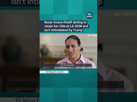 Boxer Imane Khelif 'not intimidated' by President Trump #itvnews  #sport  #boxing  #imanekhelif