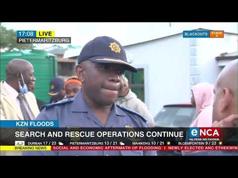 KZN Floods | Search and rescue officer, dog dies