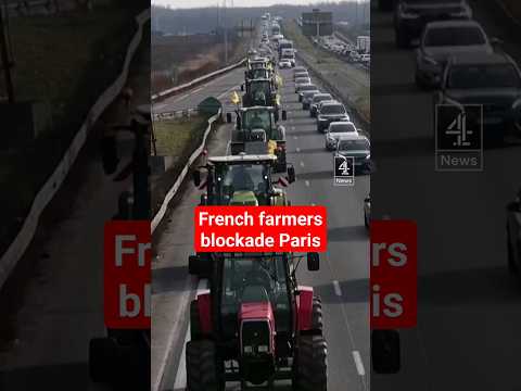 French farmers blockade Paris