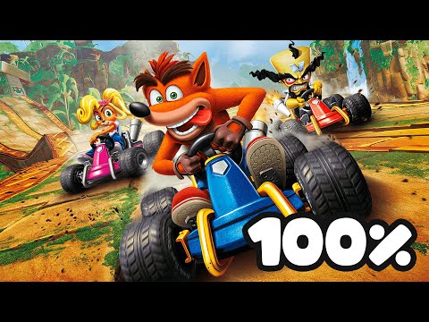 CRASH TEAM RACING NITRO FUELED DIFICIL - 100% Walkthrough en Español Juego Completo XBOX SERIES X 4k