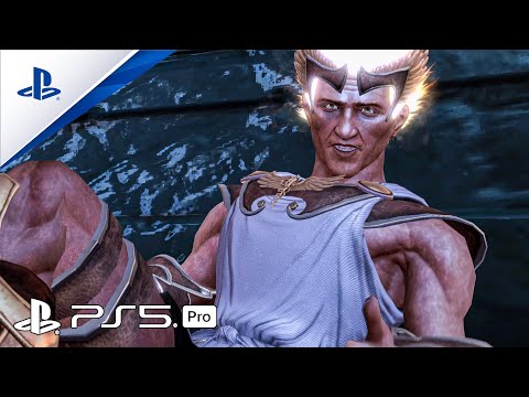 (PS5) Kratos Vs Hermes Boss Fight - God of War III Remastered