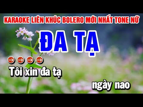 Liên Khúc Karaoke Nhạc Sống Tone Nữ Dễ Hát | Đa Tạ