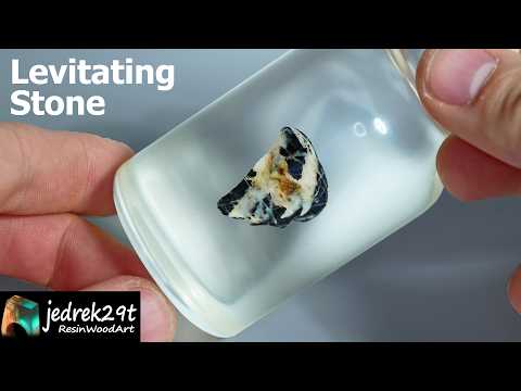 I made a Levitating Stone in a Jar with Epoxy Resin
