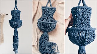 Tutorial Macrame small Boho Chandelier