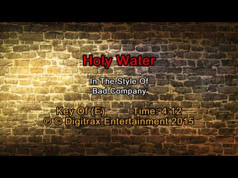 Bad Company – Holy Water (Backing Track)