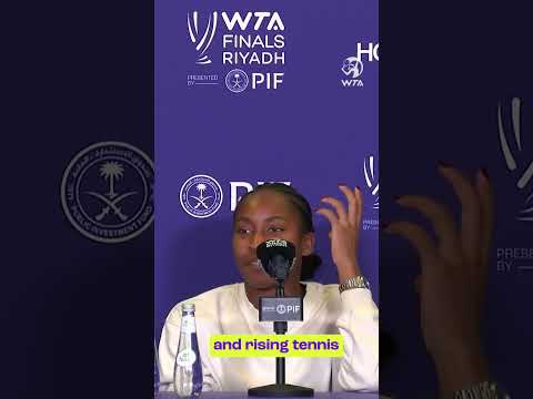 Coco Gauff Press Conference, Inspiring the Next Generation in Riyadh! #wtafinalsriyadh #wta #tennis