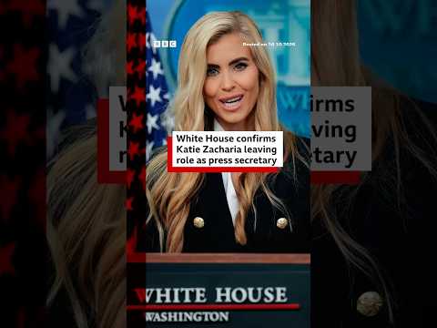 Beyaz Saray, Katie Zacharia'nın görevden ayrıldığını doğruladı. #BBCNews