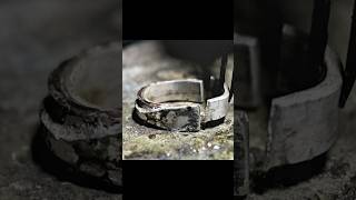 Making a Pure Silver Ring: Full Handmade Process #Shorts