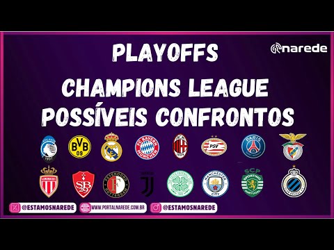 PLAYOFFS CHAMPIONS LEAGUE 2025 - MANCHESTER CITY CONTRA REAL OU BAYERN DE MUNIQUE - POSSÍVEIS JOGOS