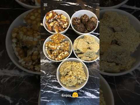 Crunchy & nutty,  sweetness in every bite! ❄️🥜 #shorts#healthysnacks #wintersnacks#crunchygoodness