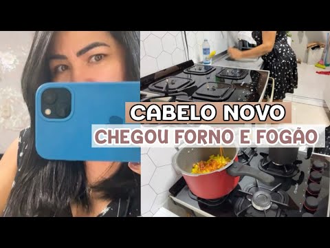 Presente especial | chegou fogão e forno | meu cabelo novo | comida rápida | casa limpa