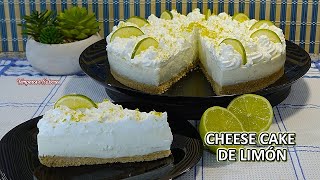 CHEESECAKE DE LIMÓN Ligero Delicioso y Fácil de Hacer
