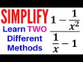 Simplifying Rational Expressions Techniques