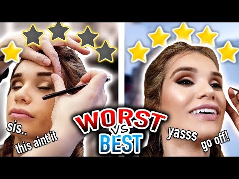 I Went to the WORST REVIEWED & BEST REVIEWED Makeup Artists in My CITY! (1 STAR VS 5 STAR)