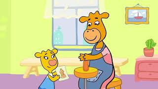 Сonstrucción 🐮 Las Vacas Naranjas 🐮 Dibujos animados para niños