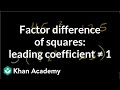 Factoring Differences of Squares with Leading Coefficients