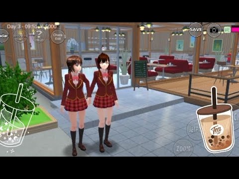 😖😖😖Đi uống trà sữa bị trùm trường b.ắ.t.n.ạ.t huhu🤡🤡🤡 #sakuraschoolsimulator #viralvideo #video