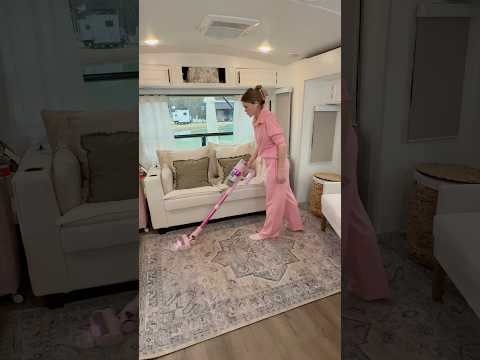 #campergirl #cleaning #satisfying #rvpark #lifestyle #rvlife