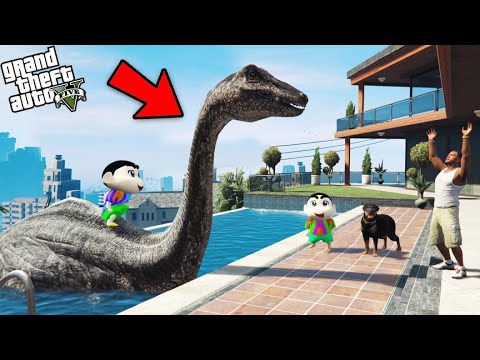 Shinchan And Franklin Saved A Dinosaur in GTA 5!