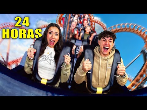 24 HORAS EN UN PARQUE DE ATRACCIONES en Londres!