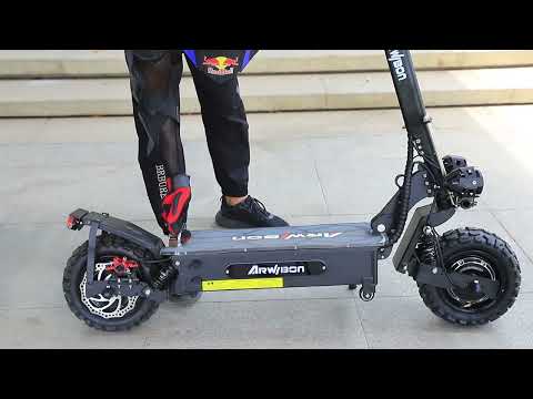 dual motor electric scooter Arwibon Q06pro 60v 5600w 27ah