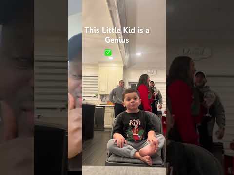 THIS LITTLE KID IS A GENIUS #shortvideo #grandparenting #funny #kids