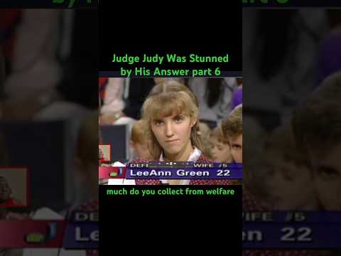 Judge Judy Was Stunned by His Answer part 6 #comedy #court #crime #foryou #judge #welfare #humble