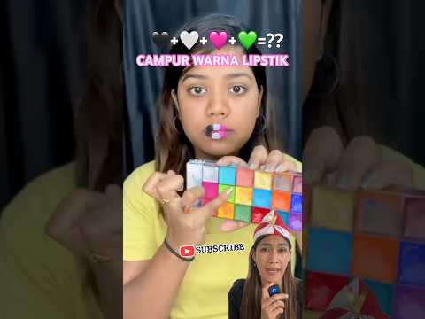 CAMPURIN WARNA LIPSTIK JADI UNGU MUDA #lipstichack #makeup #beauty #lipstick #goodthing #reaction