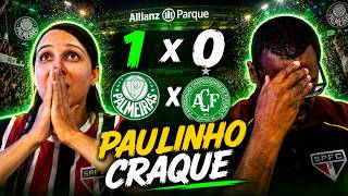 REACT PALMEIRAS 1 X 0 CHAPECOENSE - COM UM A MENOS, PALMEIRAS VENCE E MANTEM DISTANCIA.