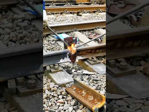 How are railroads welded?