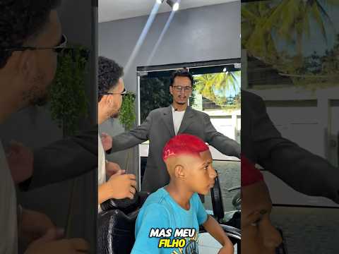 🎥❤️(parte 3) vejam como ficou o filho do pastor #barbershop #cabelo #fade #corte #luzes #barber 💈✅