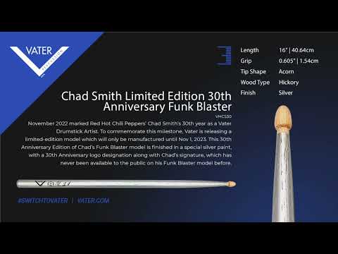 Vater Tip Sounds - Chad Smith Limited Edition 30th Anniversary Funk Blaster