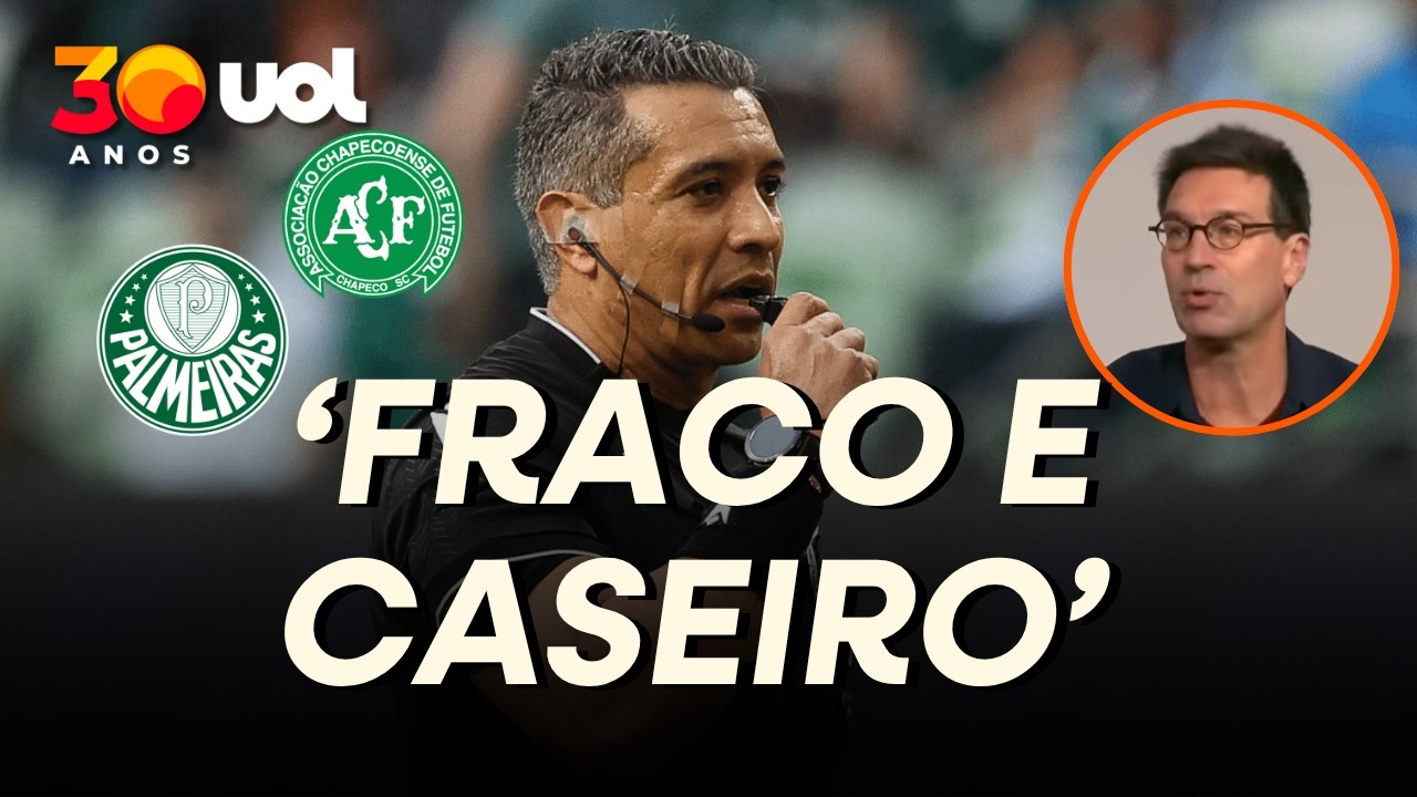 ARNALDO DETONA ARBITRAGEM DE PALMEIRAS X CHAPECOENSE: JAMAIS SERÁ BOM ÁRBITRO! FRÁGIL E SUSCETÍVEL