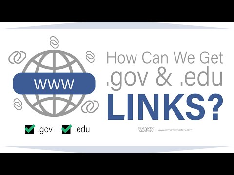 How Can We Get  gov And  edu Links?