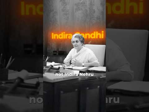 The Truth About Indira Gandhi’s Surname 😲