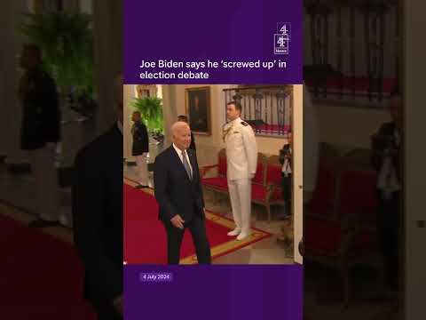 Biden says he ‘screwed up’ debate