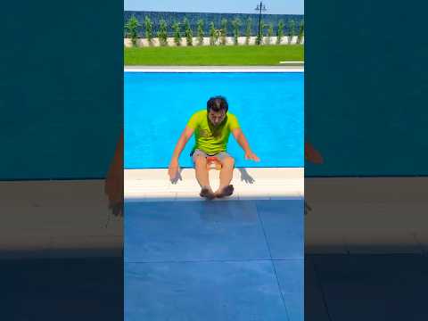 Father and daughter having fun in the pool #shorts