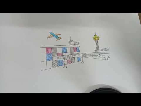 Share coloring picture of plane taking off