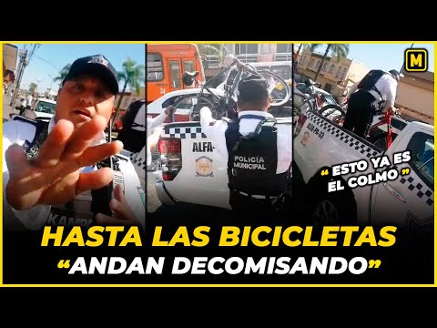 Hasta las Bicicletas TE QUITAN los policías en Orizaba