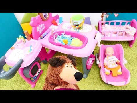 Koca Ayı, Baby Born için bebek bakım ünitesi kuruyor! Bebek bakma oyunları