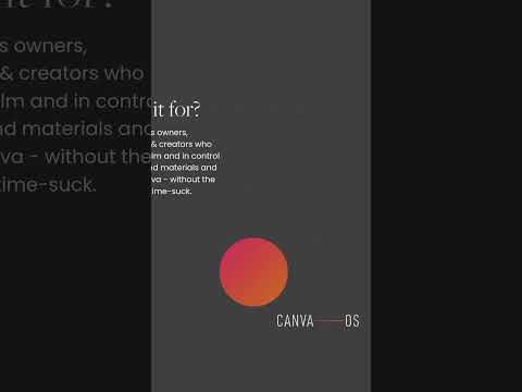 CanvaOS - Your Simple System for Canva Mastery